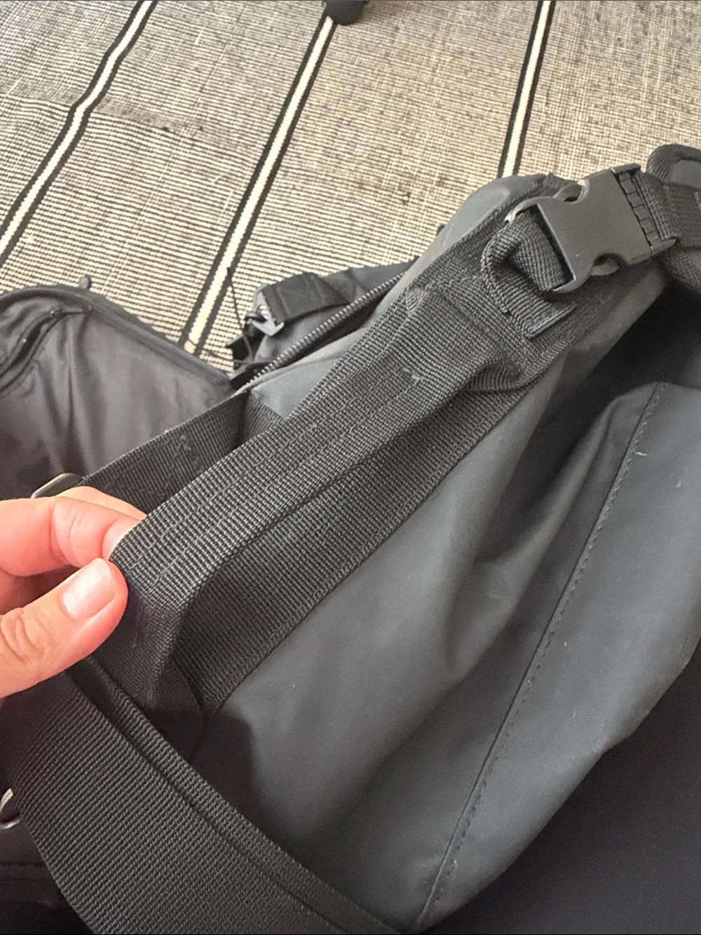 Ashbury Black duffel / backpack